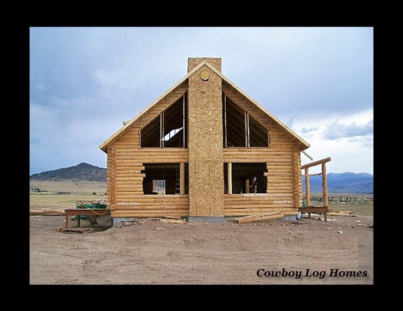 Ennis Montana Milled Log Home Cowboy Log Homes