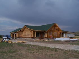 Exterior Log Home Work