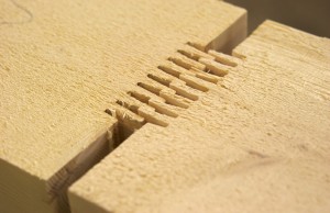 Cowboy Log Builders finger joinery