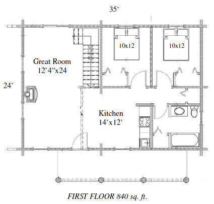 owls head first floor from my sketch Owls Head First Floor