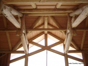 Cowboy log builders scissor truss