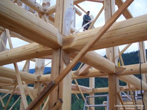 post and beam cowboy log builders