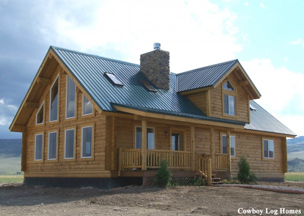 Milled Log Home ~Montana Plan