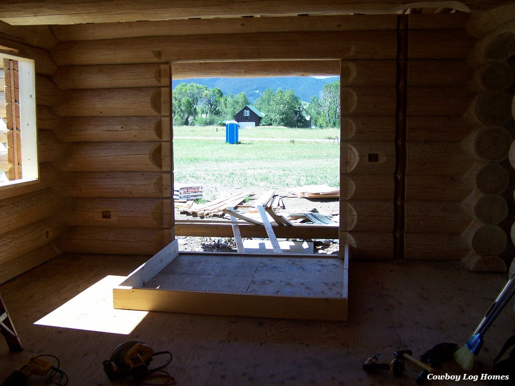 july 20th french door buck for log home