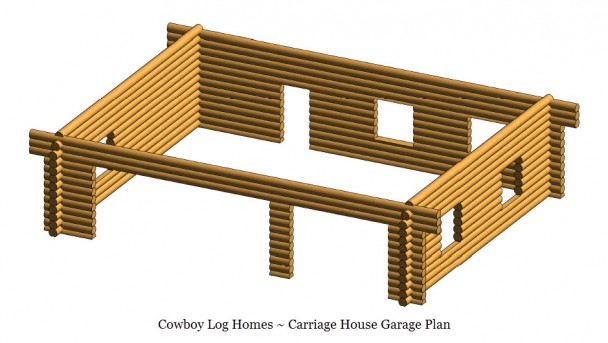 carriage house garage log shell