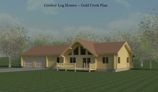 gold creek log home plan