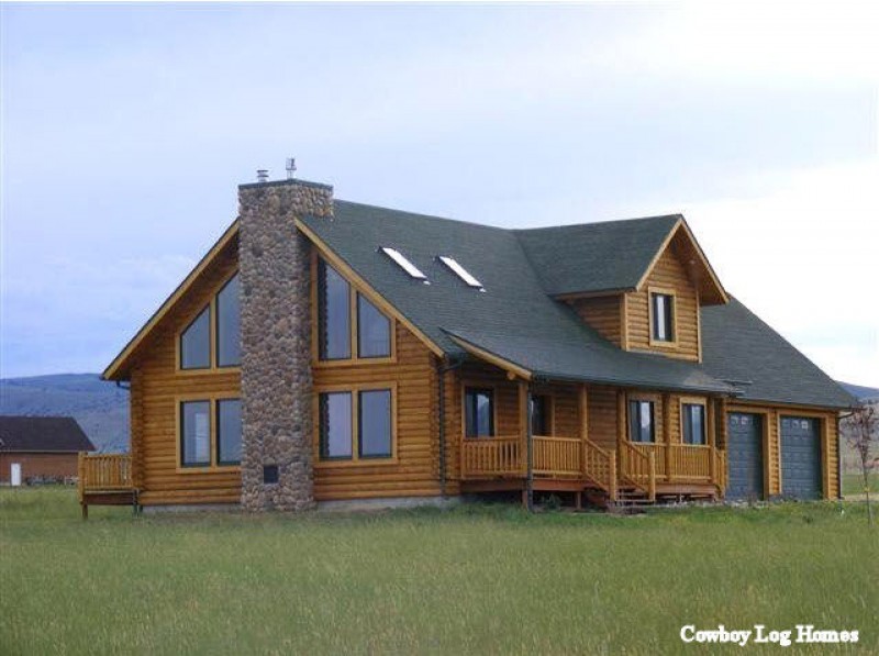 Swedish Cope Log Home Ennis Montana Cowboy Log Homes