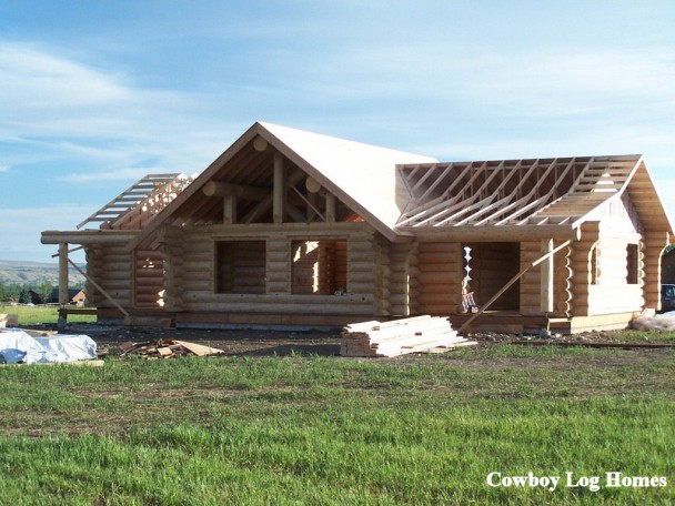 Another Handcrafted Log Home Shell