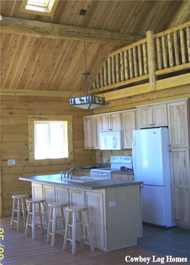 Log Home Kitchen