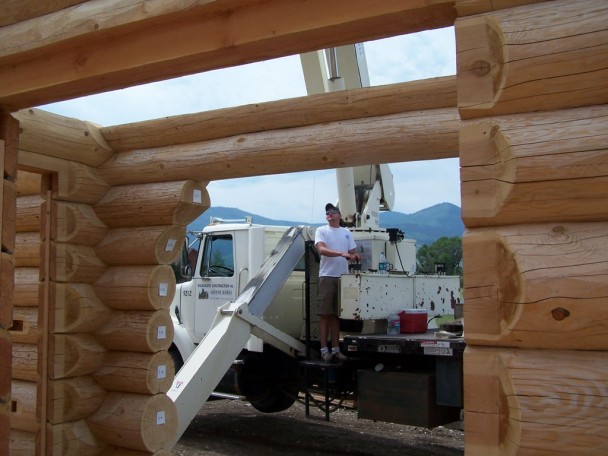Handcrafted Log Home Shell