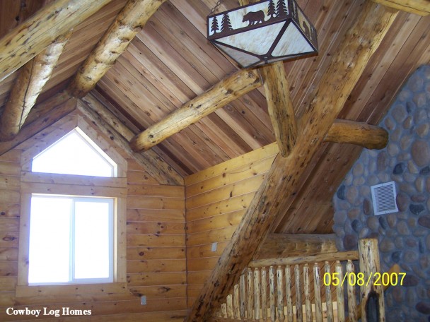 Log Home with Gable