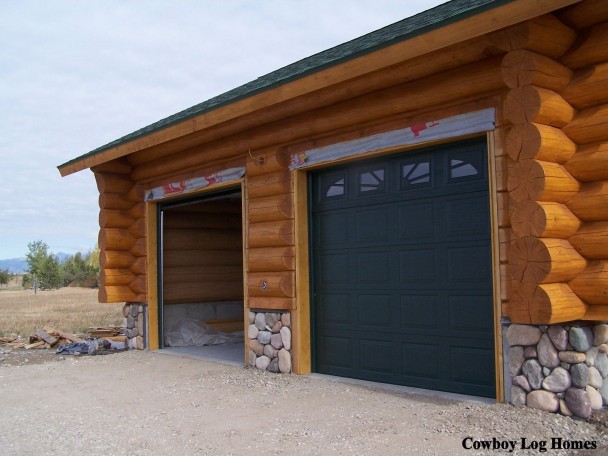 Douglas Fir Attached Two Car Garage