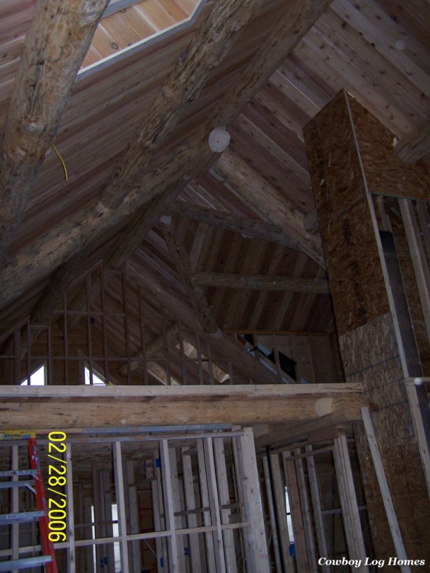 Building Milled Log Home in Montana