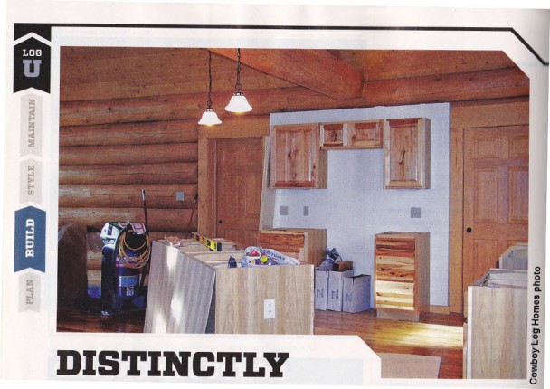 Featured Log Home Kitchen