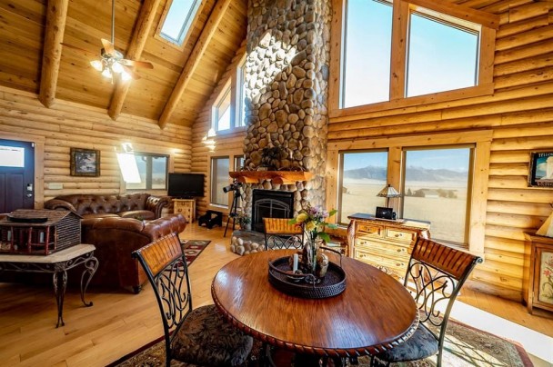 Great Room in Log Cabin