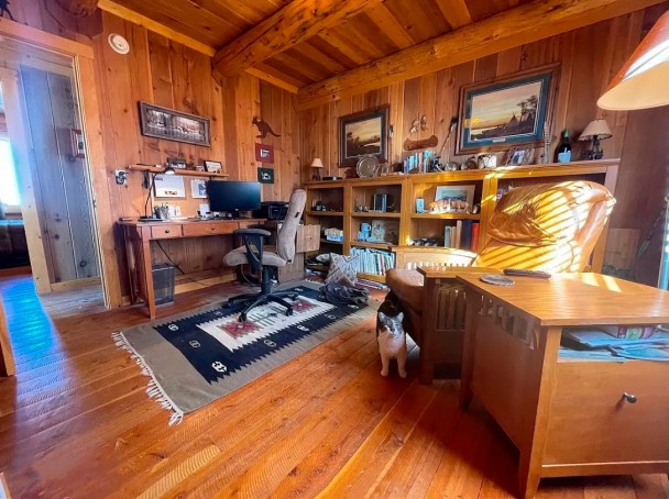 Home Office in Log Home