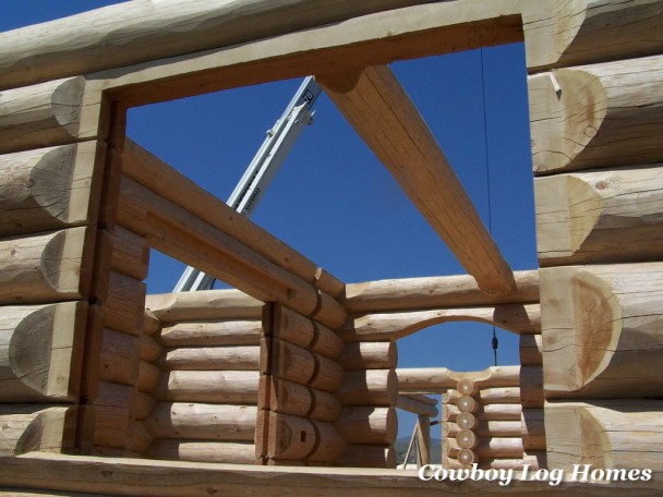 Ledge Cut Handcrafted Log Home
