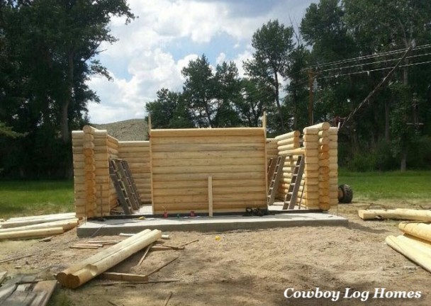 Log Cabin Under Contruction