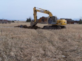 Excavation of Log Home Site