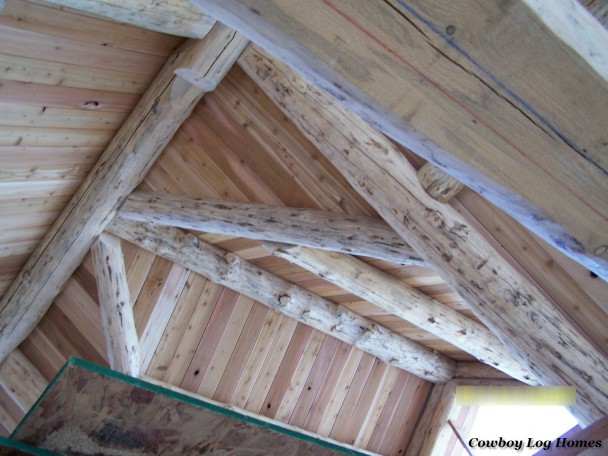 Handcrafted Log Roof System