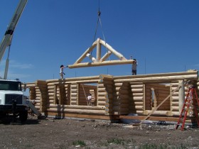 Reassembly Log Home Shell
