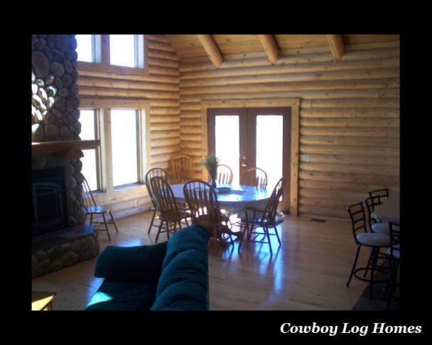 Dining Area of Log Home