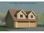 Carriage House Log Garage w/ Apartment