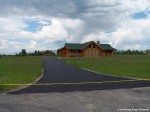 Paving and Sidewalks of Handcrafted Log Homes