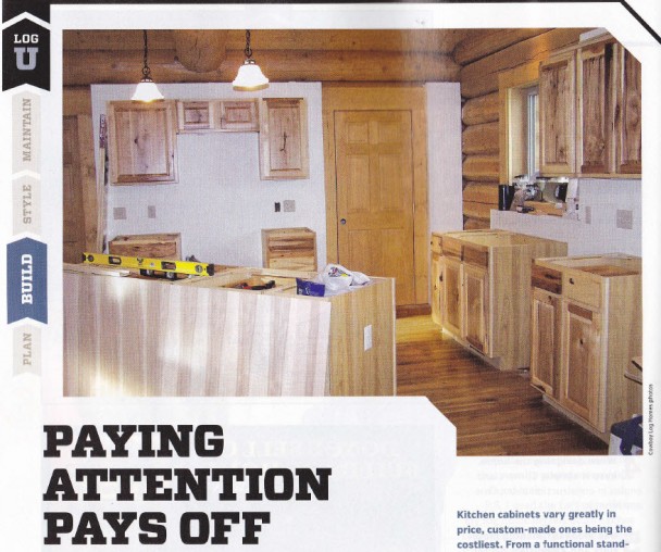 Log Home Living Feature