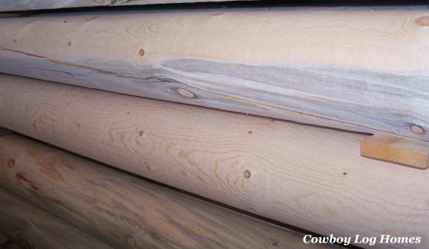 Smooth Finish Log Home Wall Logs