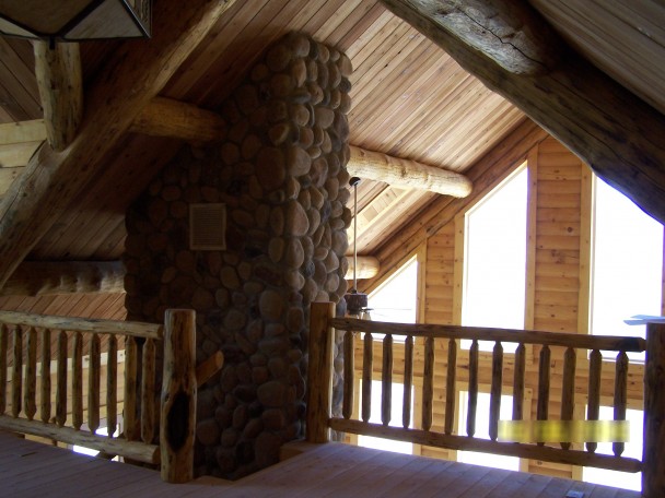 montana log home plan loft