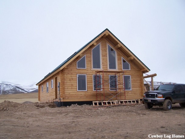 chalet type log home