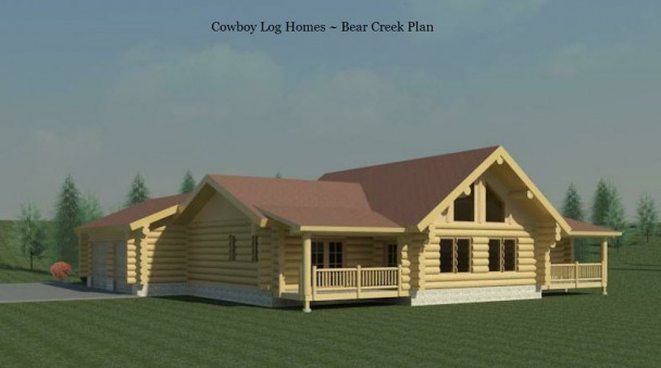 bear creek log home plan