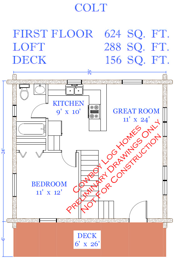 Colt first floor plan