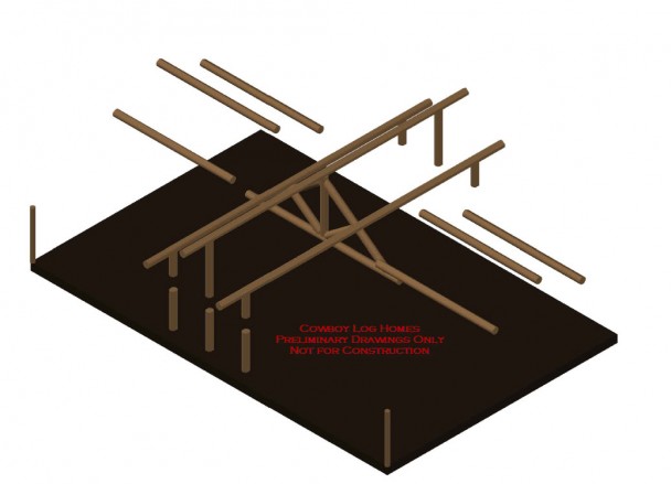 bear creek log roof system diagram