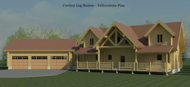 yellowstone log home elevation